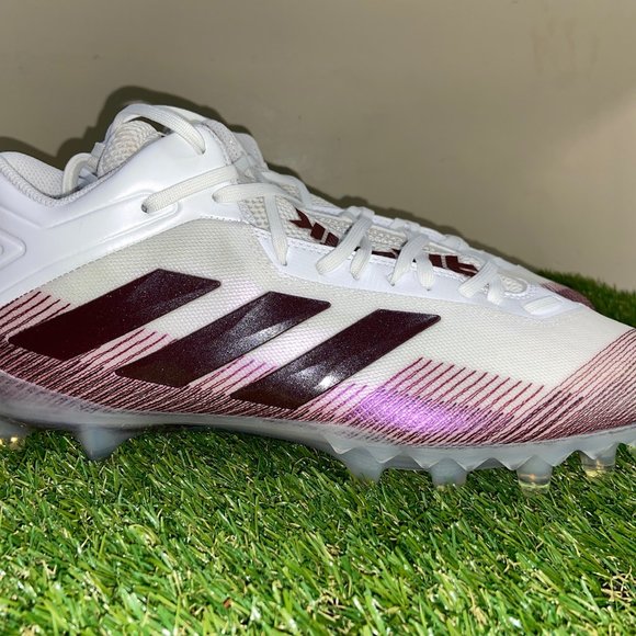 Adidas Freak 20 Carbon Mens Football Cleats Shoes Sz 12 White Maroon EH3448 NEW main image 6